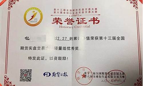 期货大赛奖(期货大赛奖品能邮寄吗)_https://www.hbxfywj.com_证券知识_第1张