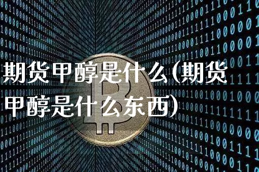 期货甲醇是什么(期货甲醇是什么东西)_https://www.hbxfywj.com_股票知识_第1张