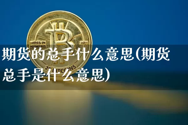 期货的总手什么意思(期货总手是什么意思)_https://www.hbxfywj.com_基金知识_第1张