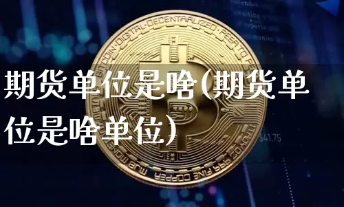 期货单位是啥(期货单位是啥单位)_https://www.hbxfywj.com_股票知识_第1张