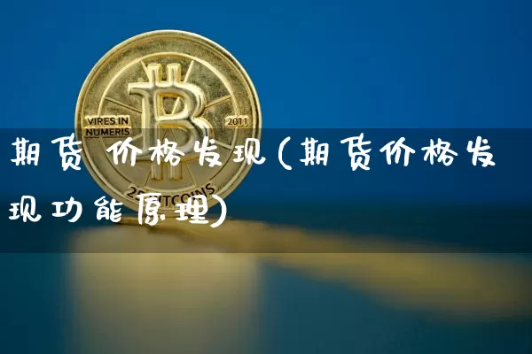 期货 价格发现(期货价格发现功能原理)_https://www.hbxfywj.com_期货知识_第1张