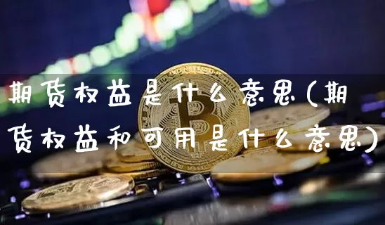 期货权益是什么意思(期货权益和可用是什么意思)_https://www.hbxfywj.com_证券知识_第1张