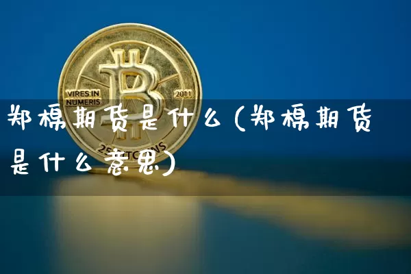 郑棉期货是什么(郑棉期货是什么意思)_https://www.hbxfywj.com_证券知识_第1张