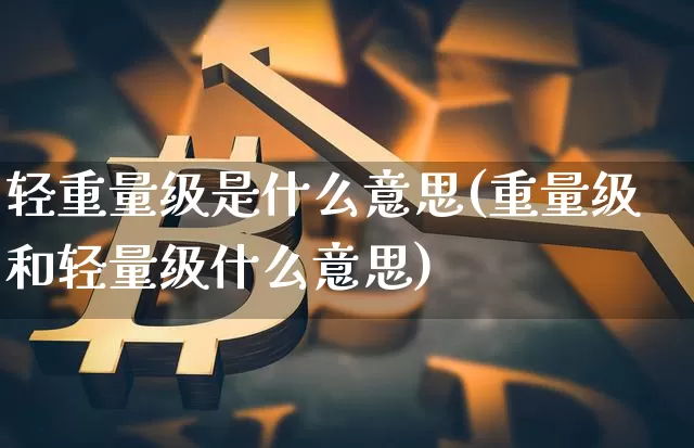 轻重量级是什么意思(重量级和轻量级什么意思)_https://www.hbxfywj.com_股票知识_第1张