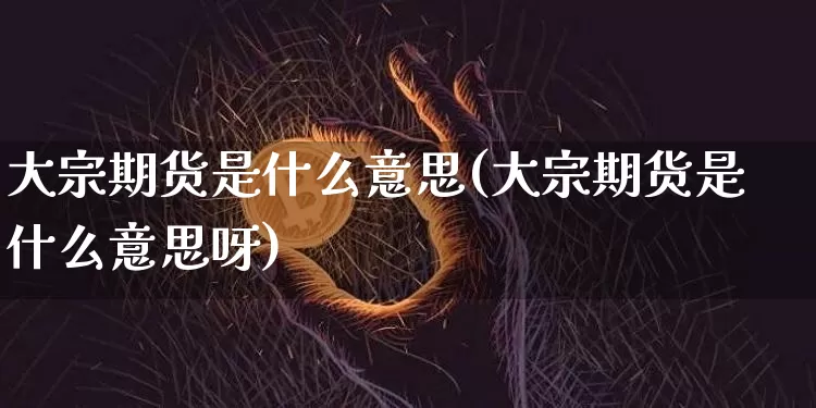 大宗期货是什么意思(大宗期货是什么意思呀)_https://www.hbxfywj.com_证券知识_第1张