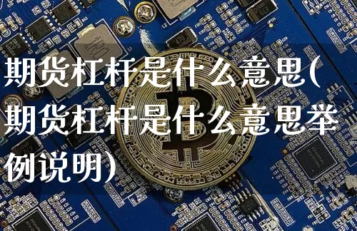 期货杠杆是什么意思(期货杠杆是什么意思举例说明)_https://www.hbxfywj.com_股票知识_第1张