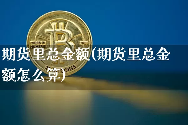 期货里总金额(期货里总金额怎么算)_https://www.hbxfywj.com_股票知识_第1张