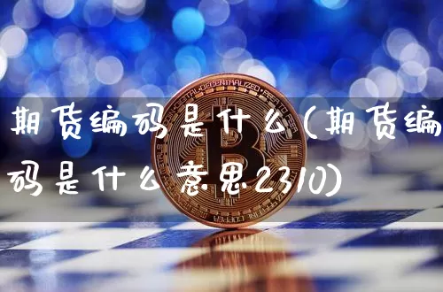 期货编码是什么(期货编码是什么意思2310)_https://www.hbxfywj.com_期货知识_第1张