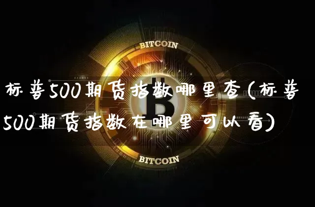 标普500期货指数哪里查(标普500期货指数在哪里可以看)_https://www.hbxfywj.com_基金知识_第1张