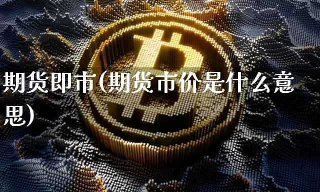 期货即市(期货市价是什么意思)_https://www.hbxfywj.com_期货知识_第1张