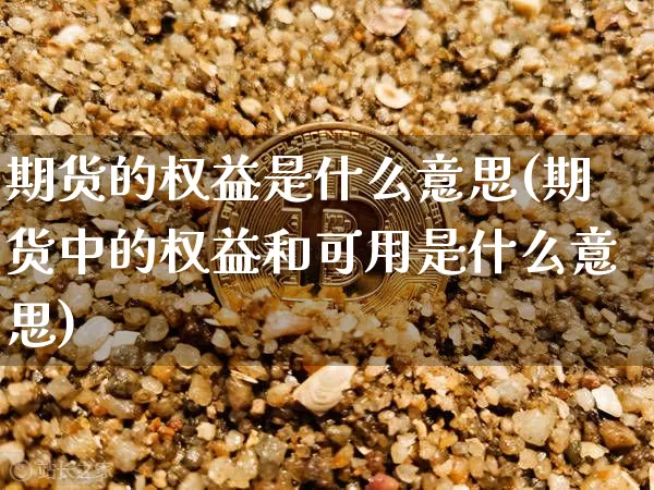 期货的权益是什么意思(期货中的权益和可用是什么意思)_https://www.hbxfywj.com_证券知识_第1张
