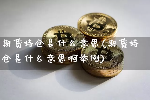 期货持仓是什么意思(期货持仓是什么意思啊举例)_https://www.hbxfywj.com_基金知识_第1张