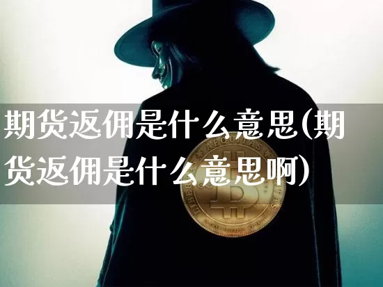 期货返佣是什么意思(期货返佣是什么意思啊)_https://www.hbxfywj.com_期货知识_第1张